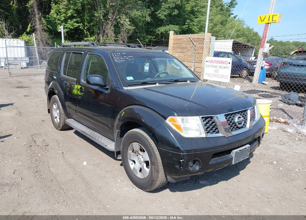 2006 NISSAN PATHFINDER SE VIN: 5N1AR18WX6C661174