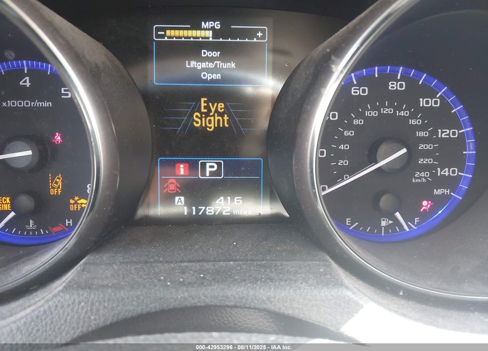 2015 SUBARU LEGACY VIN: 4S3BNAH6XF3002144