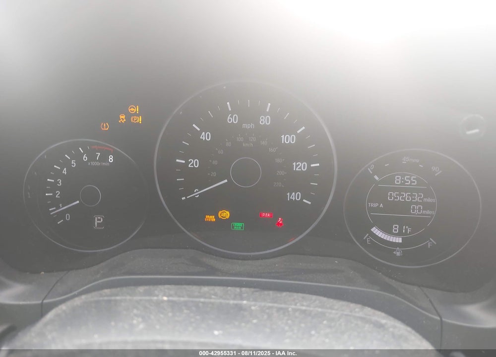 2019 HONDA HR-V LX VIN: 3CZRU5H34KG711278