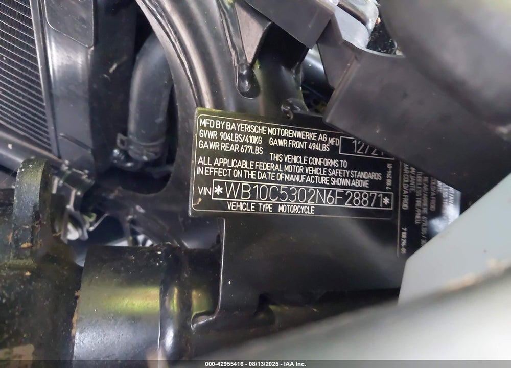 2022 BMW CE 04 VIN: WB10C5302N6F28871