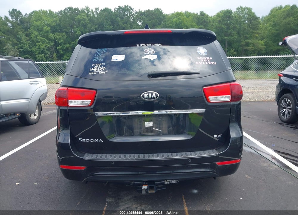 2016 KIA SEDONA EX VIN: KNDMC5C16G6181137