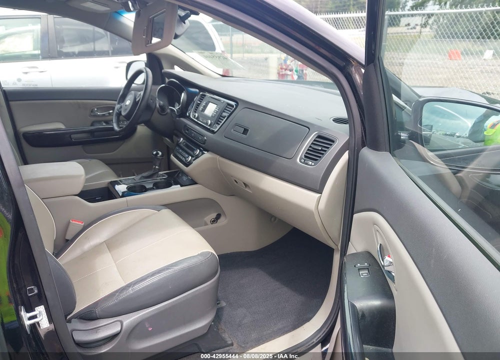 2016 KIA SEDONA EX VIN: KNDMC5C16G6181137