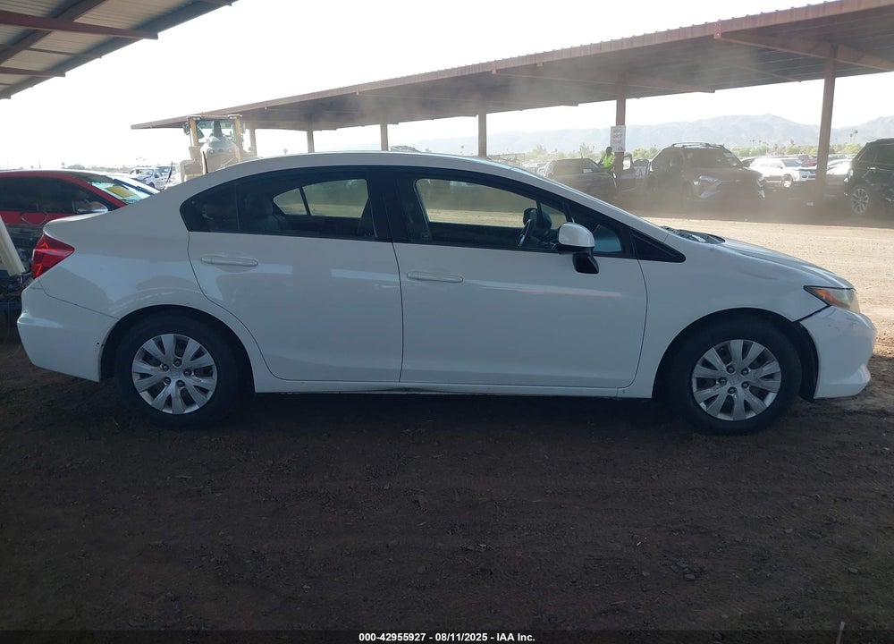 2012 HONDA CIVIC LX VIN: 2HGFB2E57CH519536