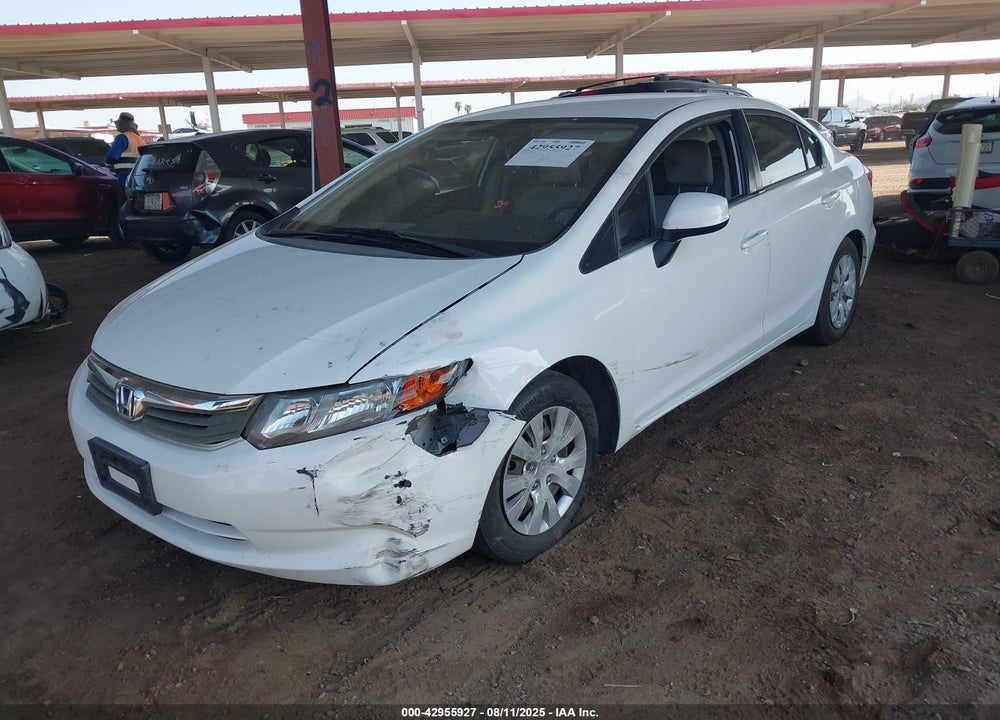 2012 HONDA CIVIC LX VIN: 2HGFB2E57CH519536