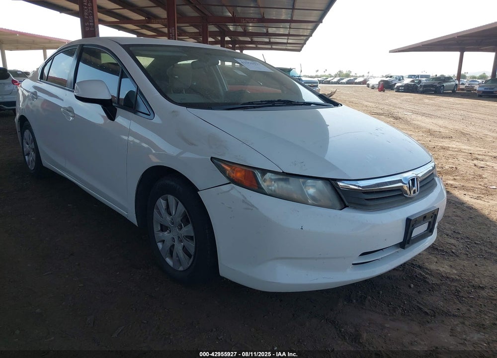 2012 HONDA CIVIC LX VIN: 2HGFB2E57CH519536