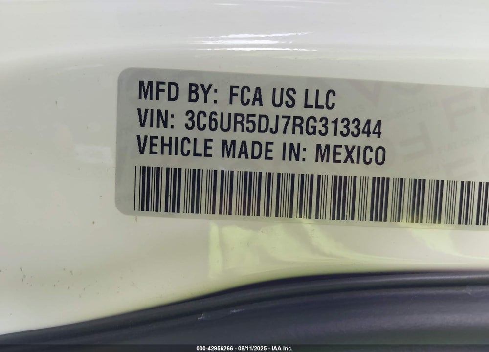 2024 RAM 2500 VIN: 3C6UR5DJ7RG313344