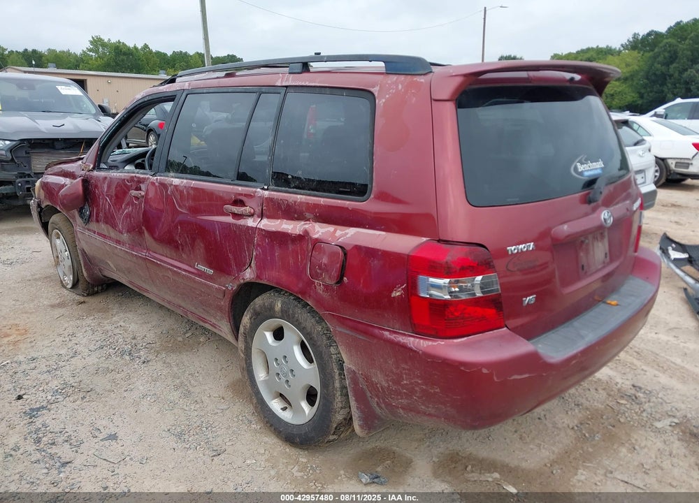2006 TOYOTA HIGHLANDER LIMITED V6 VIN: JTEDP21A460114118