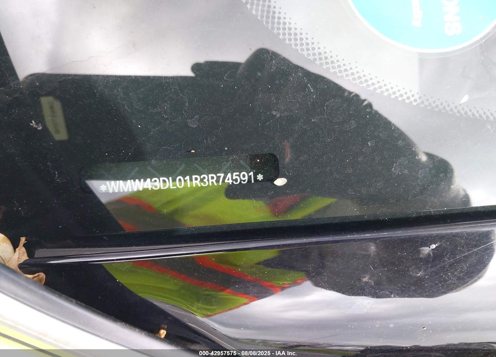 2024 MINI CONVERTIBLE VIN: WMW43DL01R3R74591