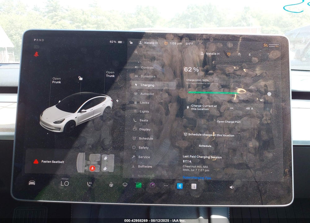 2022 TESLA MODEL 3 VIN: 5YJ3E1EB2NF129106