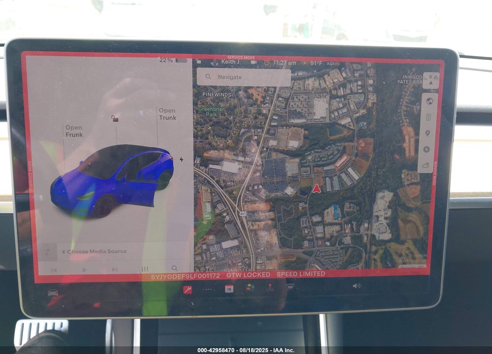 2020 TESLA MODEL Y LONG RANGE DUAL MOTOR ALL-WHEEL DRIVE/PERFORMANCE DUAL MOTOR ALL-WHEEL DRIVE VIN: 5YJYGDEF9LF001172