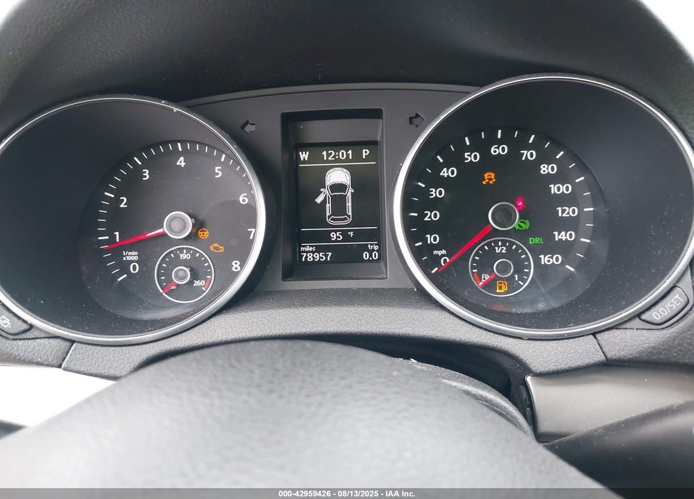 2012 VOLKSWAGEN GOLF VIN: WVWDB7AJ6CW040631