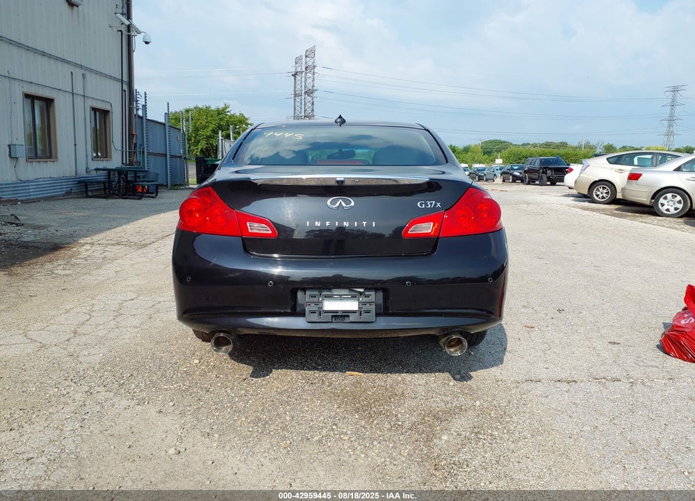 2012 INFINITI G37X VIN: JN1CV6ARXCM677636