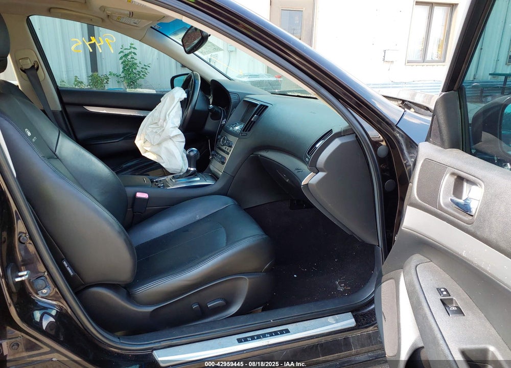 2012 INFINITI G37X VIN: JN1CV6ARXCM677636