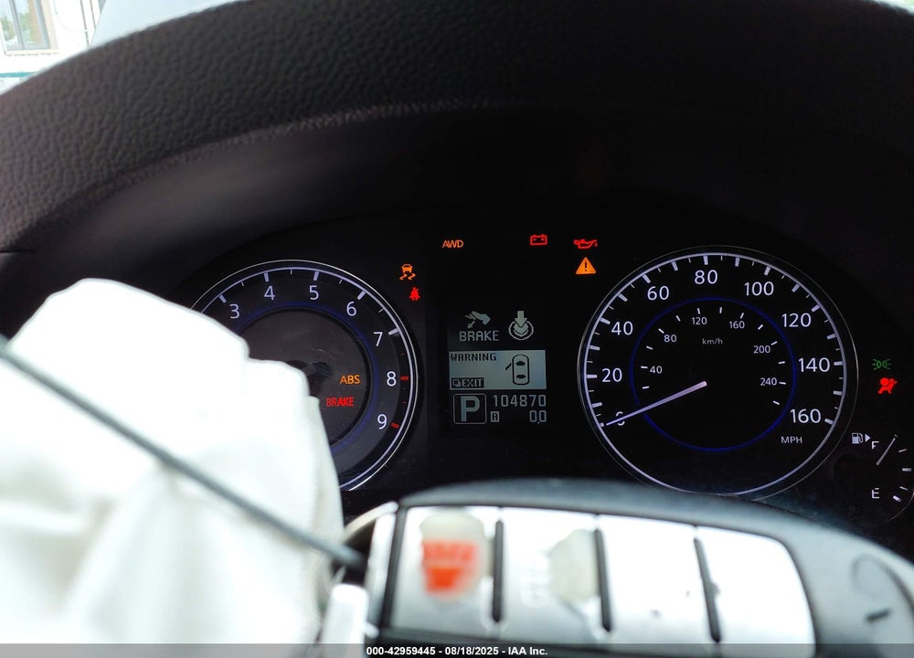 2012 INFINITI G37X VIN: JN1CV6ARXCM677636