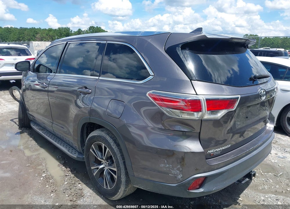 2016 TOYOTA HIGHLANDER VIN: 5TDKKRFHXGS121520