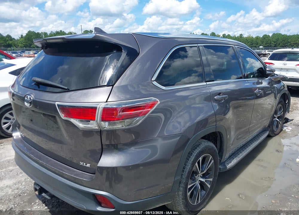2016 TOYOTA HIGHLANDER VIN: 5TDKKRFHXGS121520
