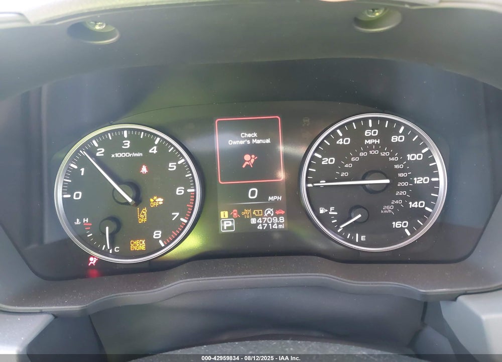 2025 SUBARU CROSSTREK VIN: JF2GUHDC0SH269806