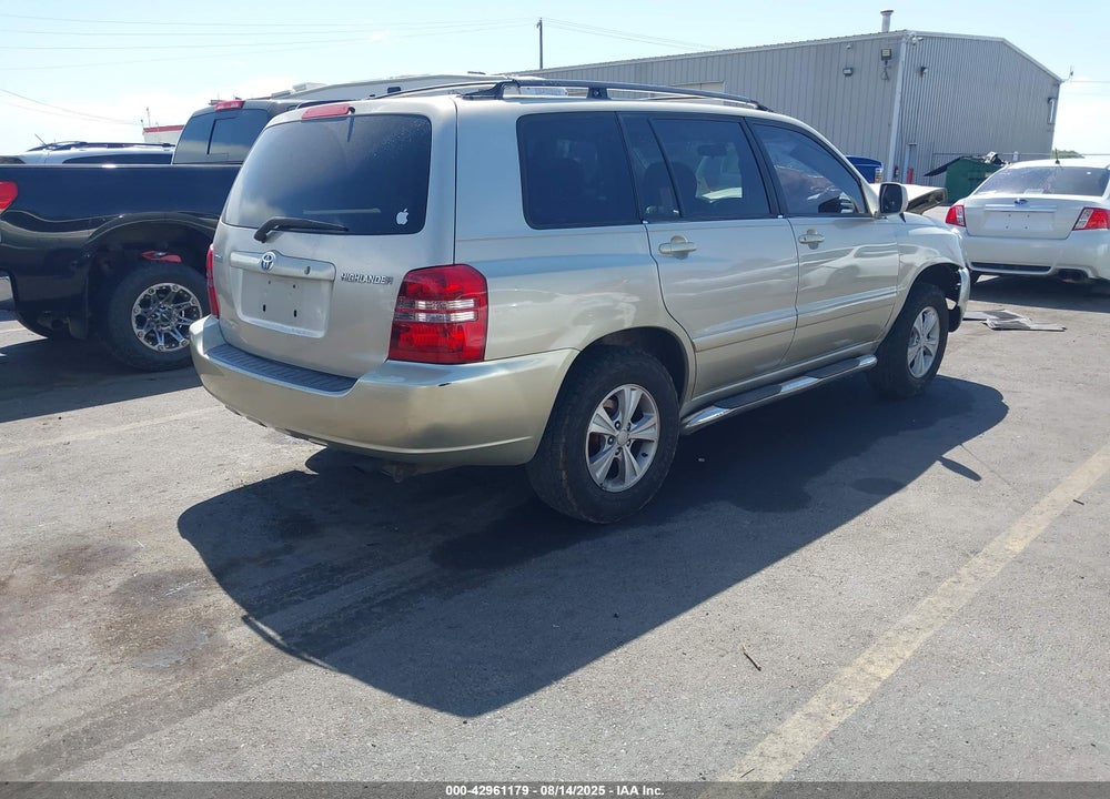 2001 TOYOTA HIGHLANDER VIN: JTEGD21A110003587