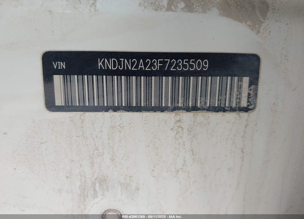 2015 KIA SOUL VIN: KNDJN2A23F7235509