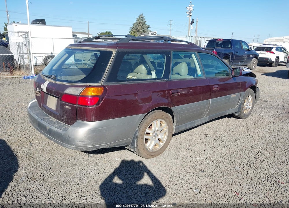 2000 SUBARU OUTBACK LIMITED VIN: 4S3BH6865Y7609200