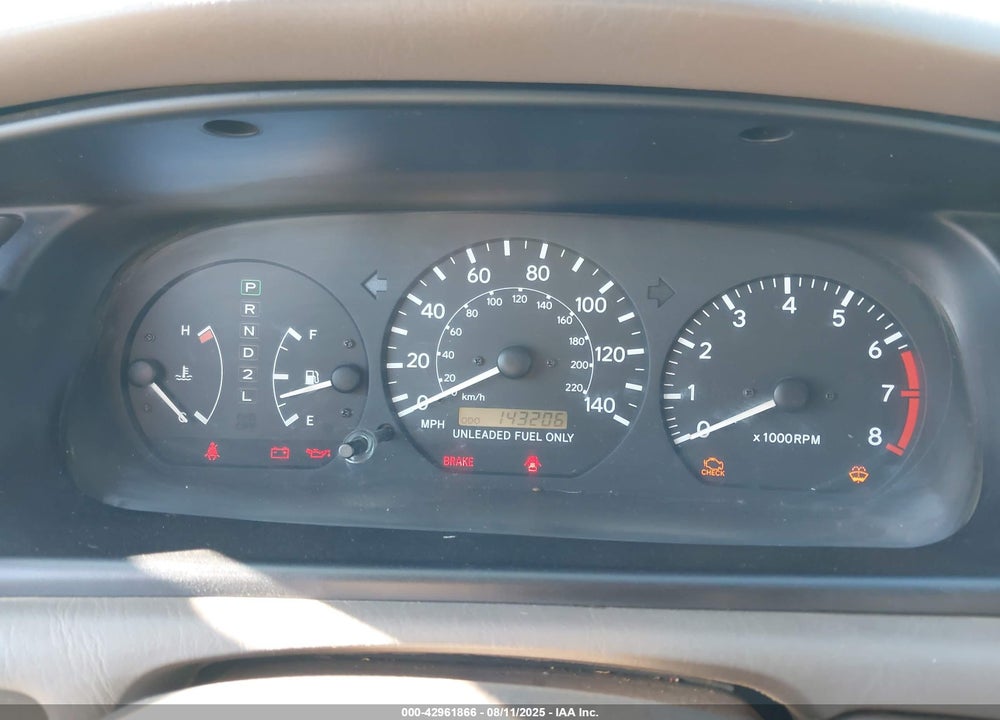 1999 TOYOTA CAMRY LE V6 VIN: 4T1BF22K3XU929681