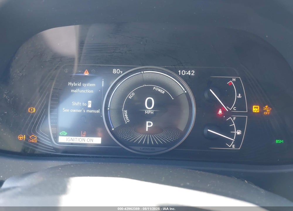 2021 LEXUS UX 250H VIN: JTHX9JBH6M2044638