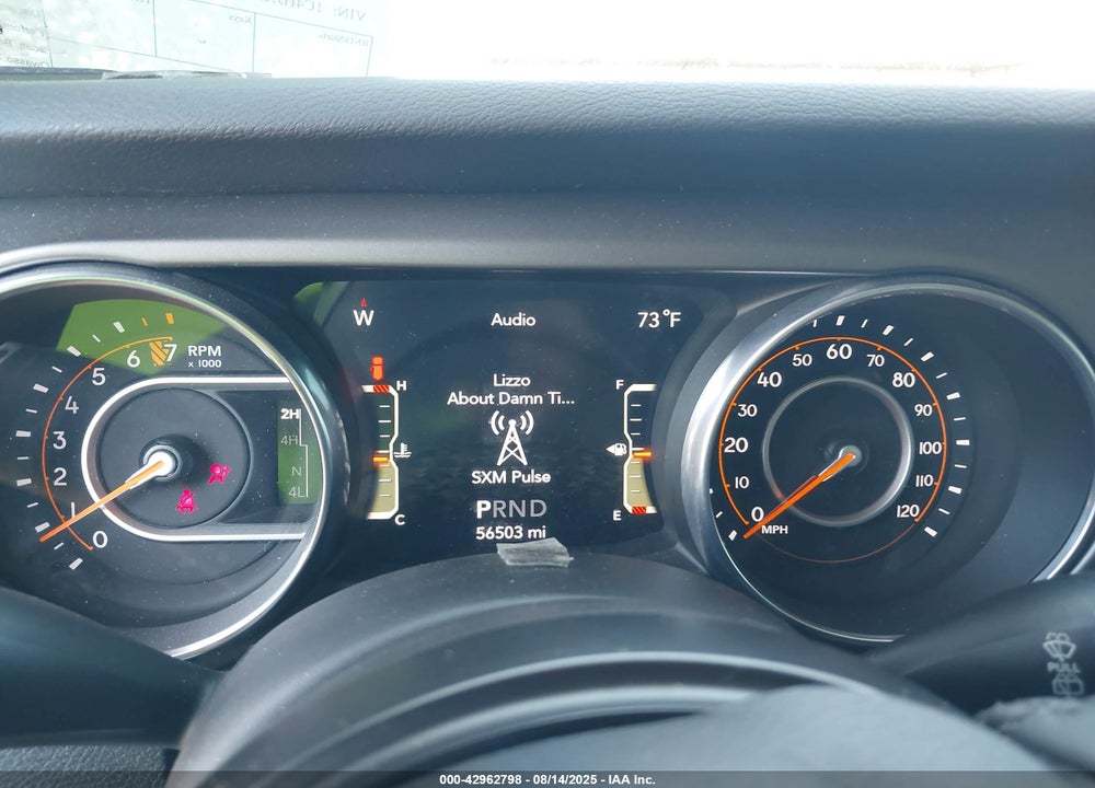 2019 JEEP WRANGLER UNLIMITED VIN: 1C4HJXDGXKW538947