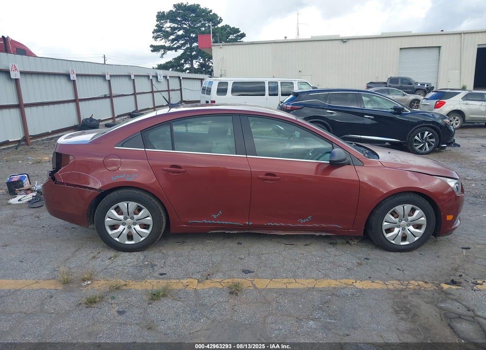 2012 CHEVROLET CRUZE VIN: 1G1PC5SH1C7244587