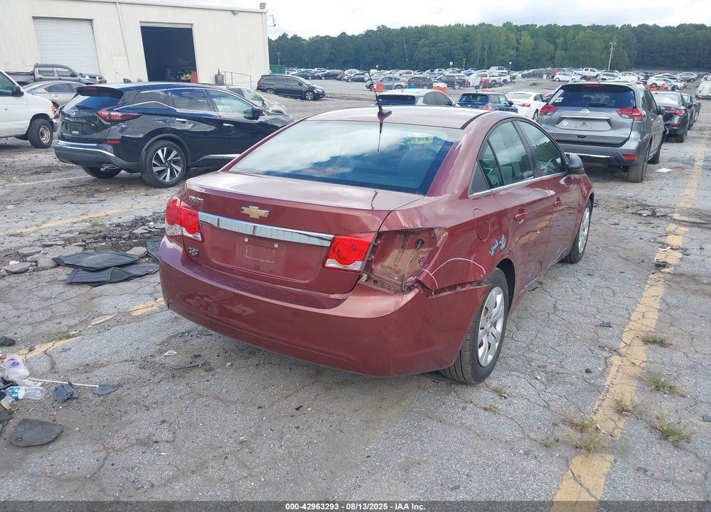 2012 CHEVROLET CRUZE VIN: 1G1PC5SH1C7244587