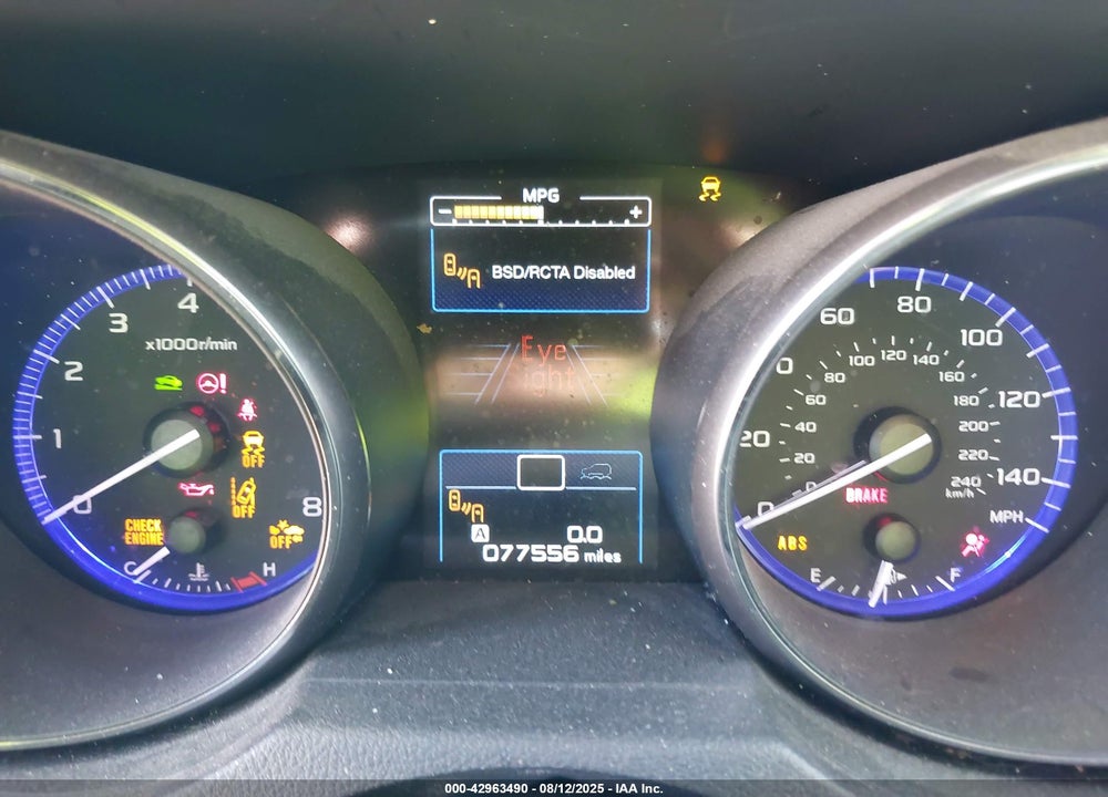 2016 SUBARU OUTBACK VIN: 4S4BSANC7G3231512