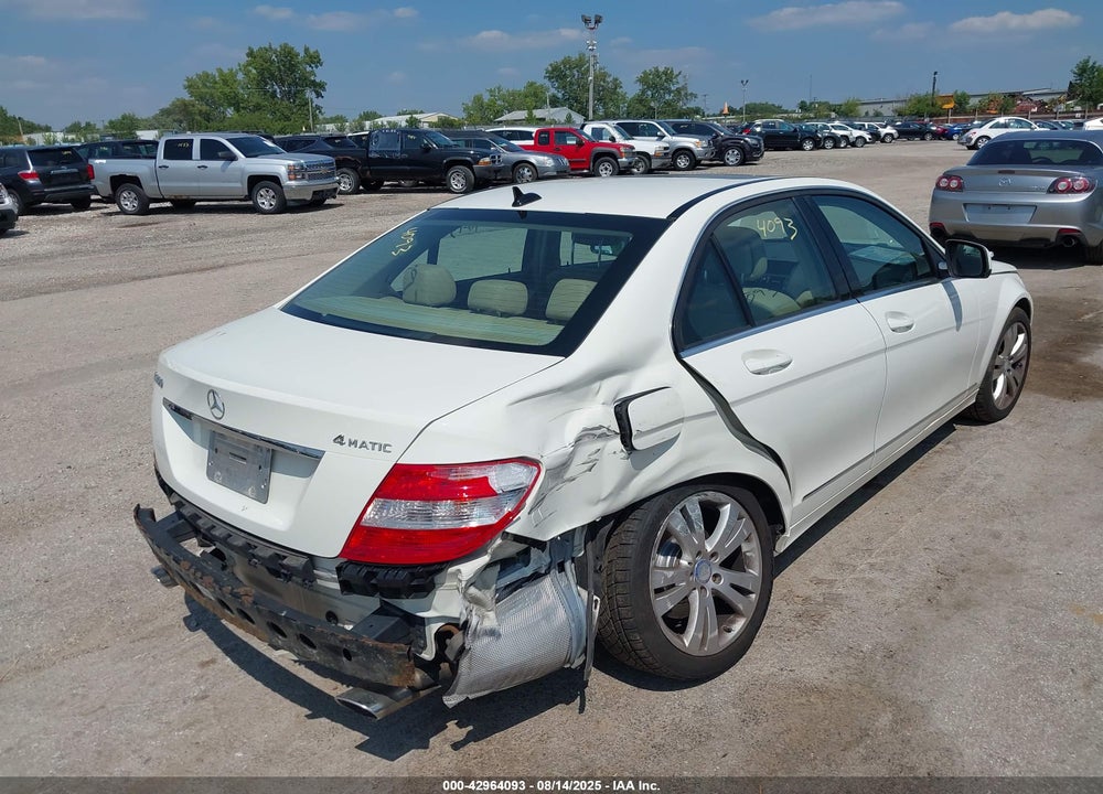 2009 MERCEDES-BENZ C CLASS VIN: WDDGF81X19F261502