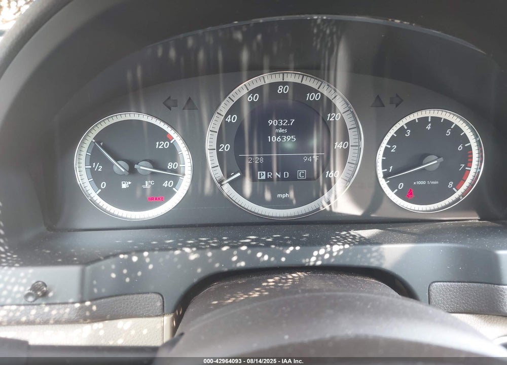 2009 MERCEDES-BENZ C CLASS VIN: WDDGF81X19F261502