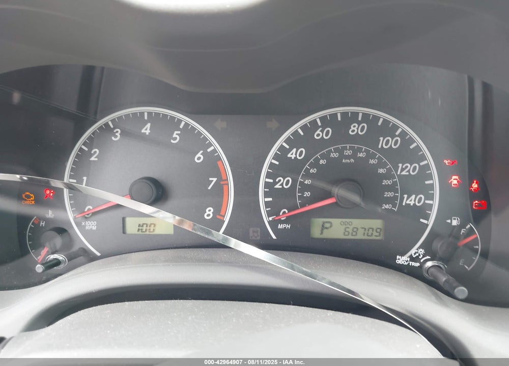 2009 TOYOTA COROLLA VIN: 2T1BU40EX9C005855