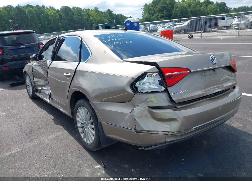 2016 VOLKSWAGEN PASSAT VIN: 1VWBT7A38GC016650