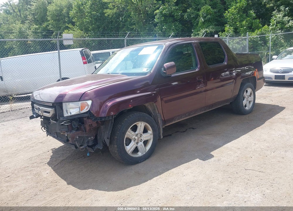 2011 HONDA RIDGELINE RTL VIN: 5FPYK1F52BB011423