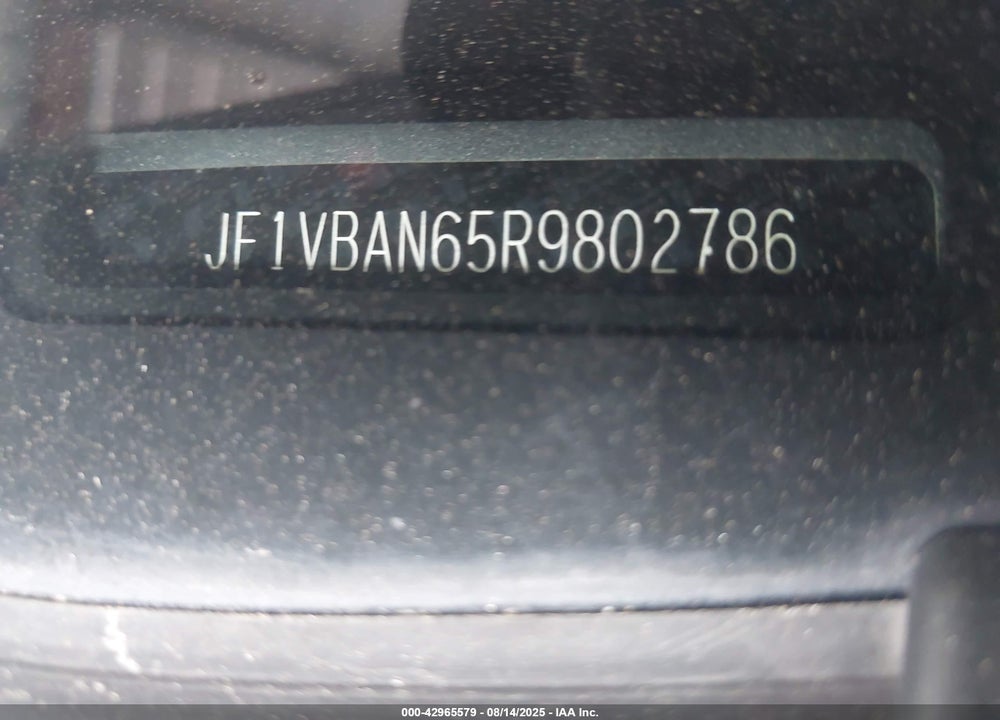 2024 SUBARU WRX LIMITED VIN: JF1VBAN65R9802786