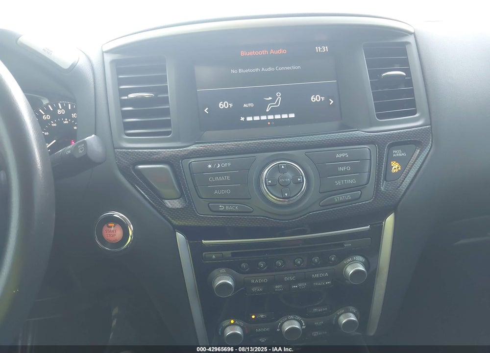 2020 NISSAN PATHFINDER SV 2WD VIN: 5N1DR2BNXLC604388