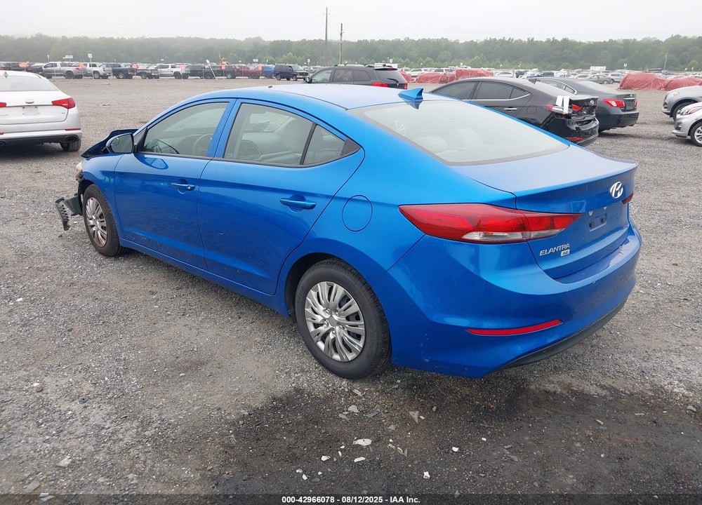 2017 HYUNDAI ELANTRA SE VIN: KMHD74LF9HU392982