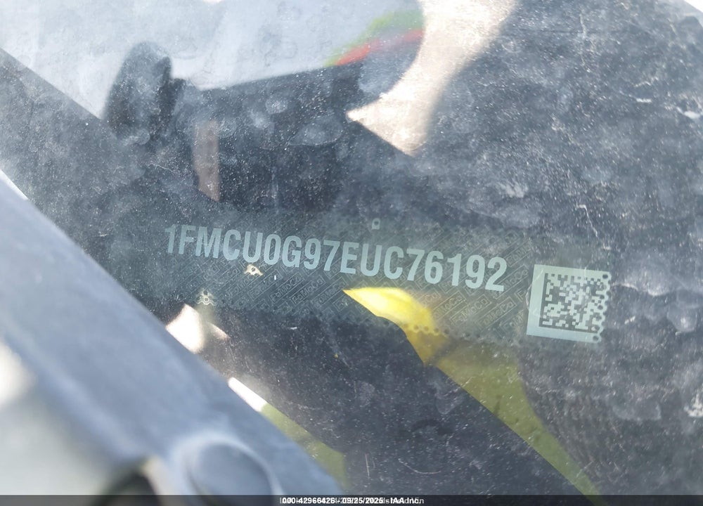 2014 FORD ESCAPE VIN: 1FMCU0G97EUC76192