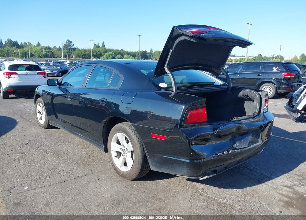 2013 DODGE CHARGER SE VIN: 2C3CDXBG5DH734921