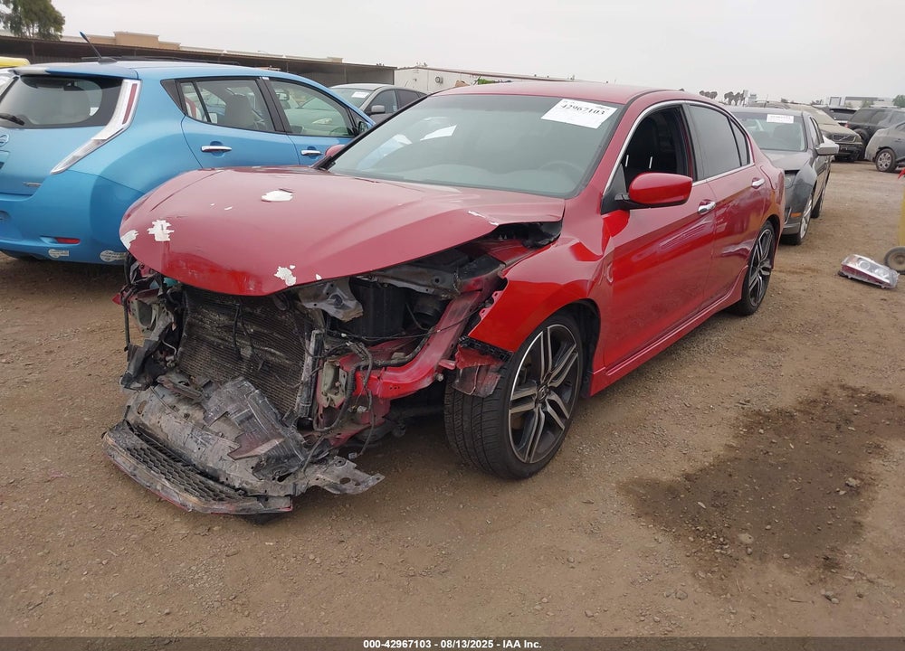 2016 HONDA ACCORD VIN: 1HGCR2F50GA207186