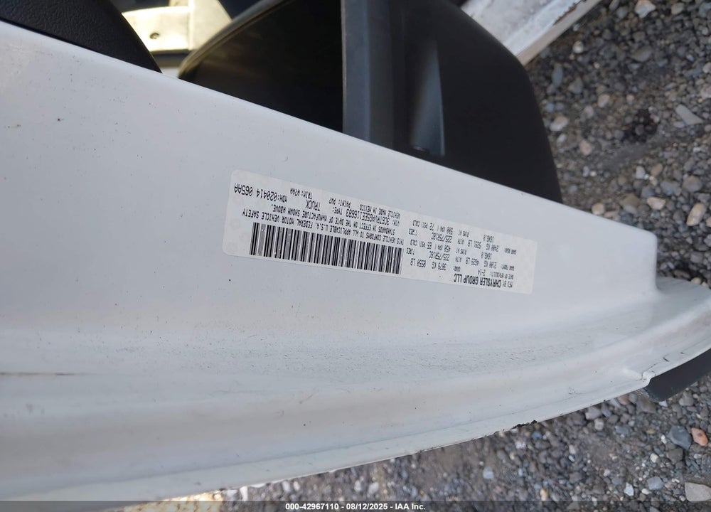 2014 RAM PROMASTER 1500 LOW ROOF VIN: 3C6TRVAG5EE116683