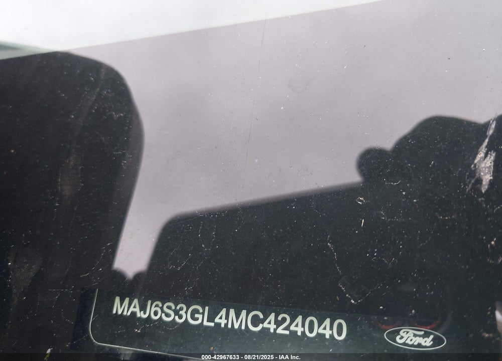 2021 FORD ECOSPORT VIN: MAJ6S3GL4MC424040