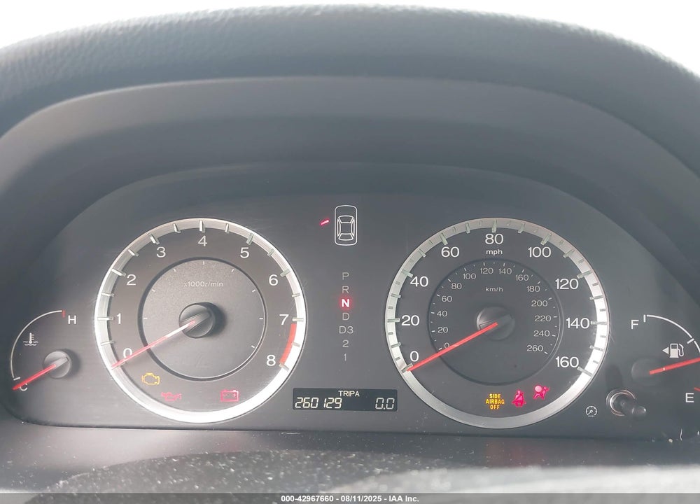 2008 HONDA ACCORD VIN: 1HGCP26728A095001