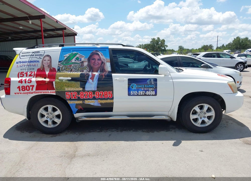 2001 TOYOTA HIGHLANDER V6 VIN: JTEGF21AX10008734