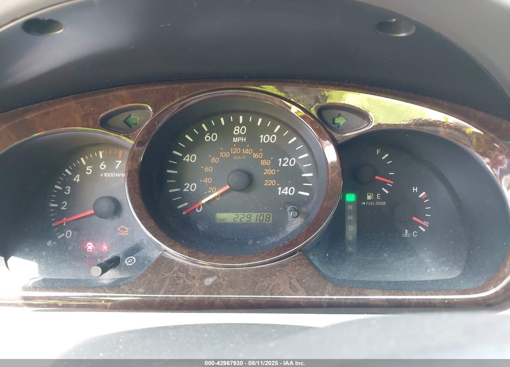 2001 TOYOTA HIGHLANDER V6 VIN: JTEGF21AX10008734