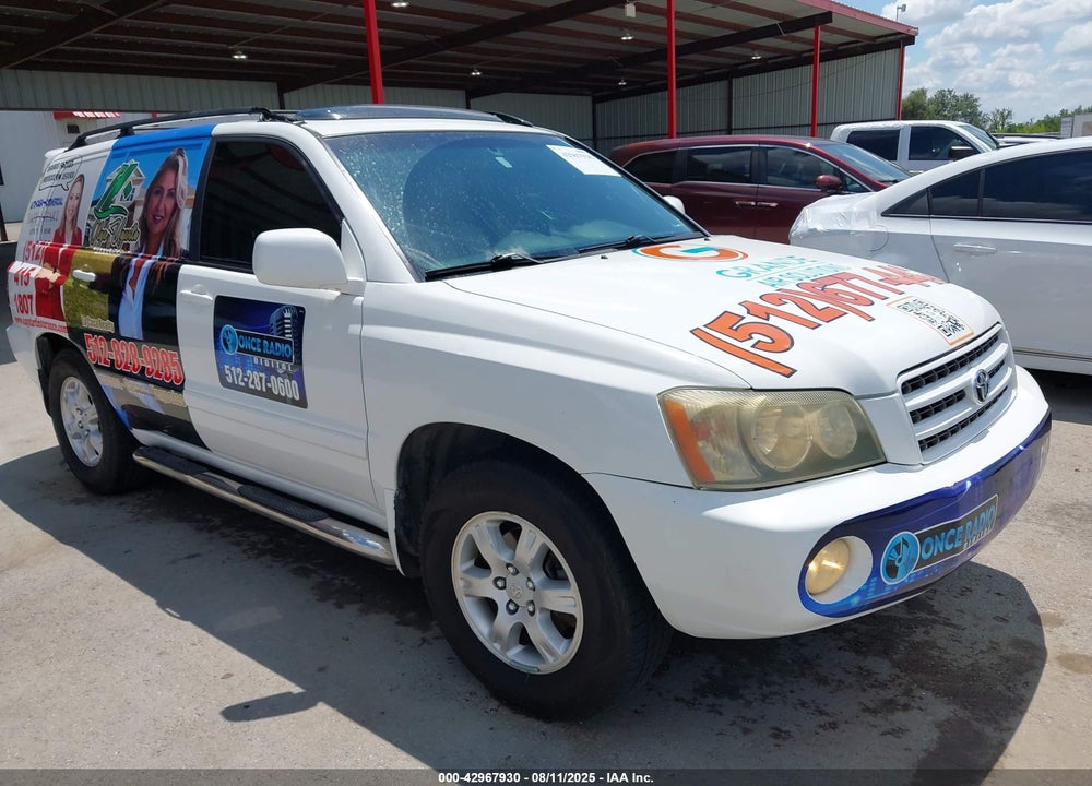 2001 TOYOTA HIGHLANDER V6 VIN: JTEGF21AX10008734