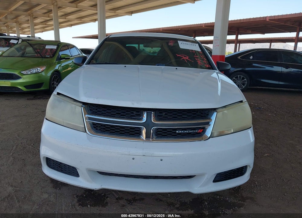 2012 DODGE AVENGER SE VIN: 1C3CDZAB4CN230898