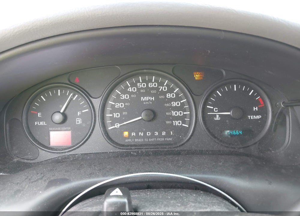 2001 CHEVROLET VENTURE WARNER BROS. W/ABF SEATS VIN: 1GNDX13E61D220304