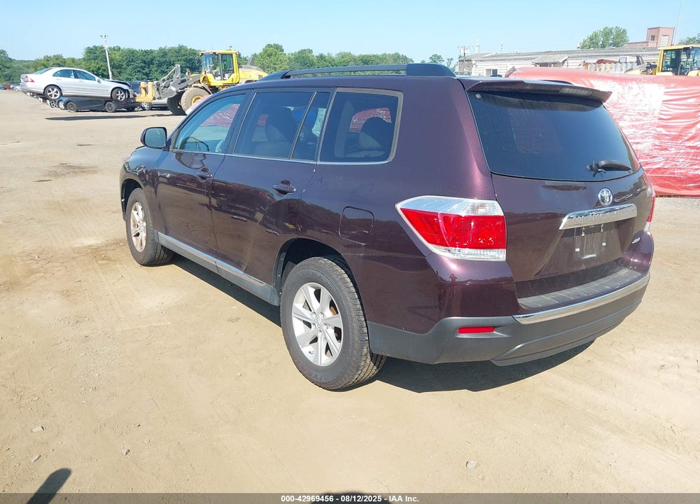 2012 TOYOTA HIGHLANDER VIN: 5TDBK3EH8CS169462